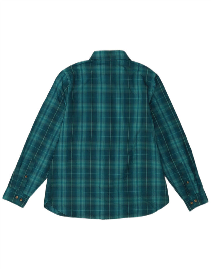 Camicia da donna Rohan UK 12 Poliestere a quadri blu medio