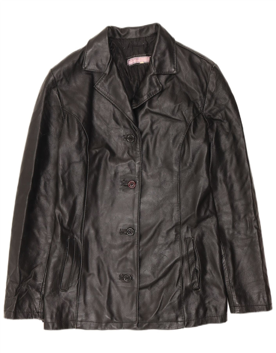 Giacca in pelle da donna ECLIPSE UK 10 piccola nera