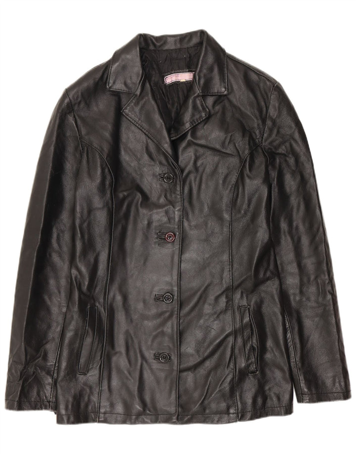 Giacca in pelle da donna ECLIPSE UK 10 piccola nera