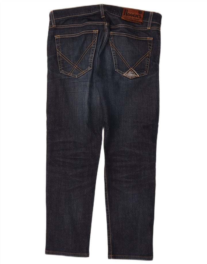 Jeans dritti da uomo Roy Rogers W32 L27 cotone blu navy