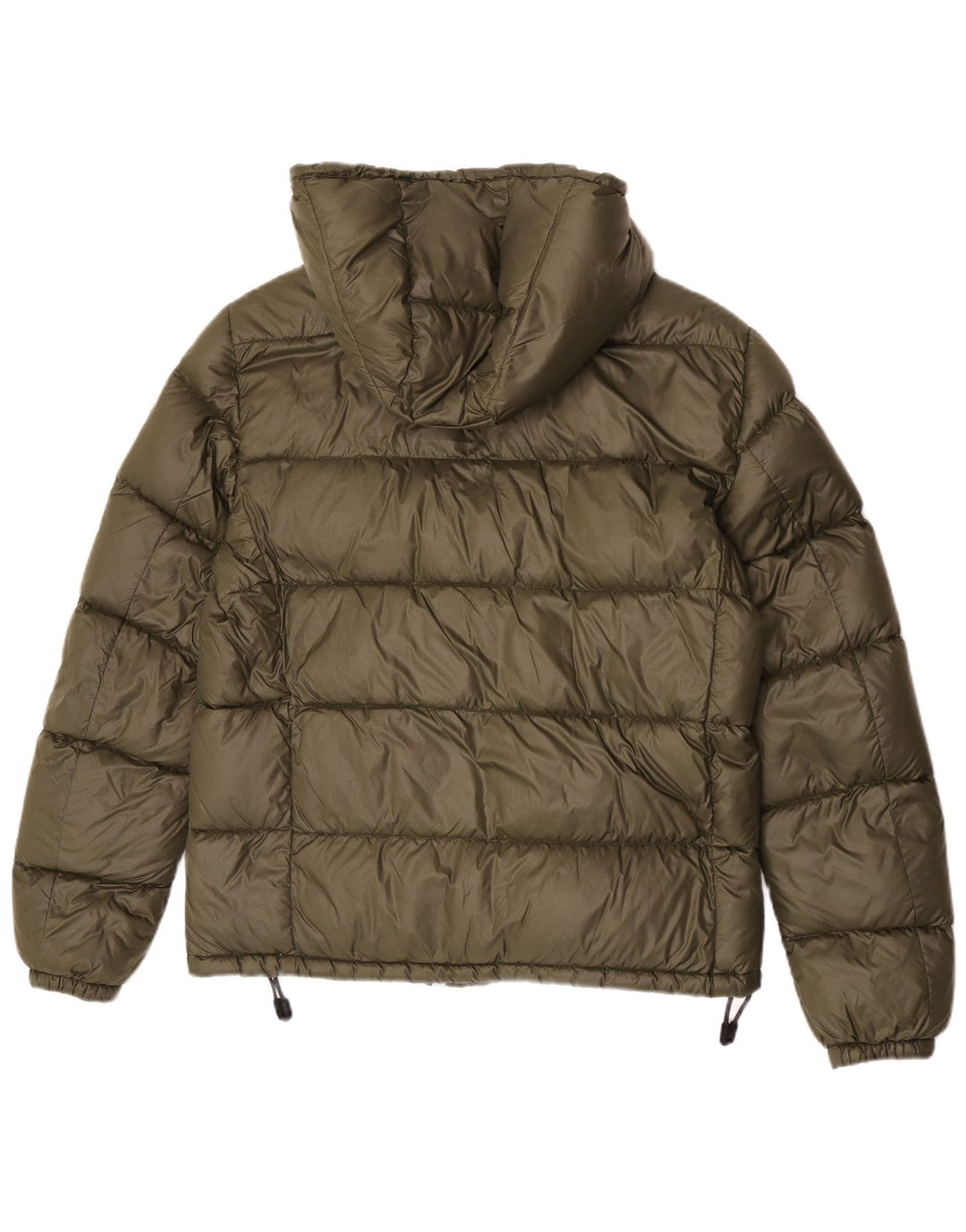 PEUTEREY Giacca imbottita con cappuccio da donna UK 16 Large Khaki Poliammide