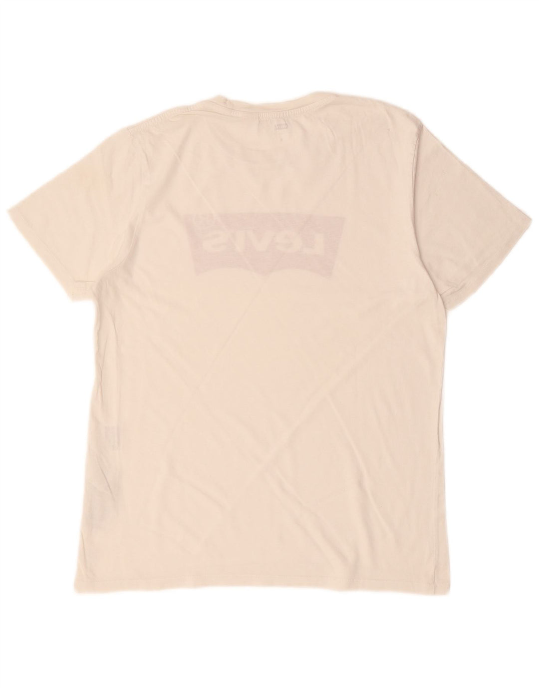 T-shirt grafica da uomo LEVI'S Top in cotone bianco sporco medio