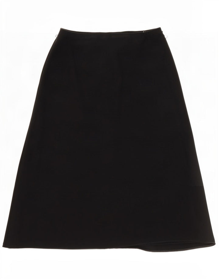 Gonna a trapezio da donna Marks & Spencer UK 16 grande W34 nera