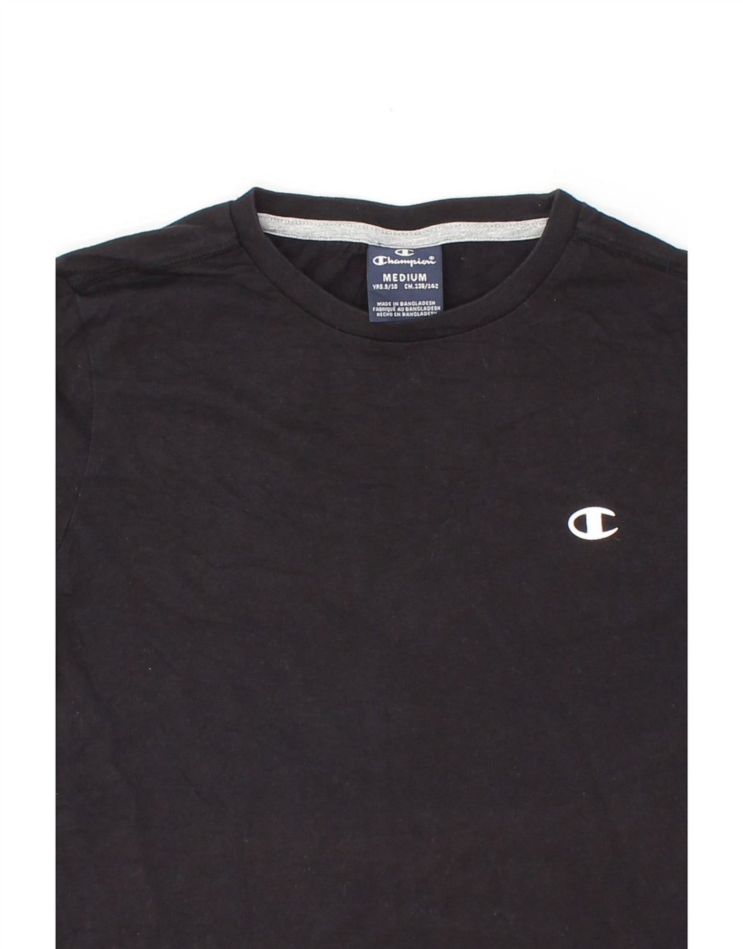CHAMPION Boys T-Shirt Top 9-10 Years Medium Black Vintage Champion and Second-Hand Champion from Messina Hembry 
