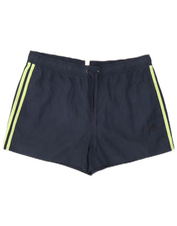 Pantaloncini sportivi Adidas da uomo grandi blu navy