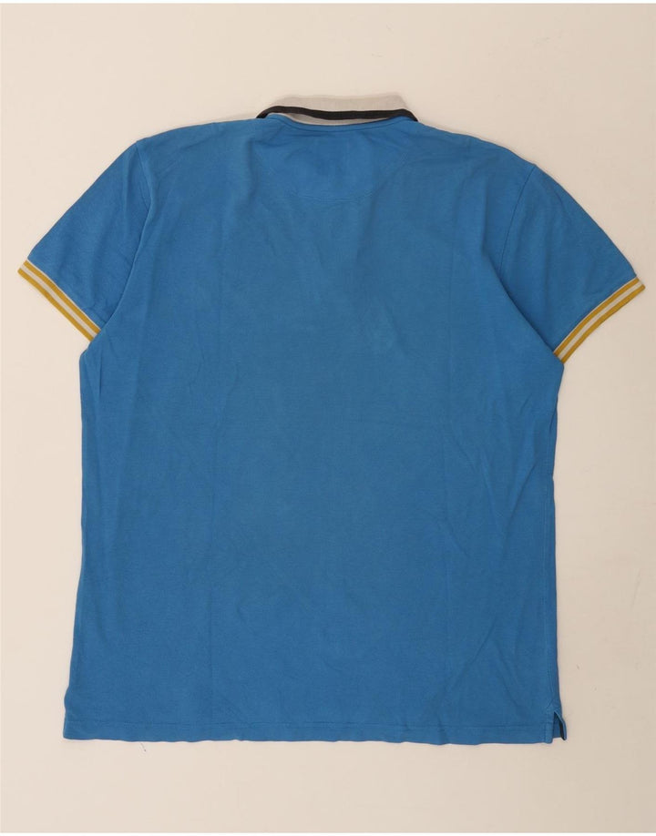 Polo da uomo Slam 3XL in cotone blu