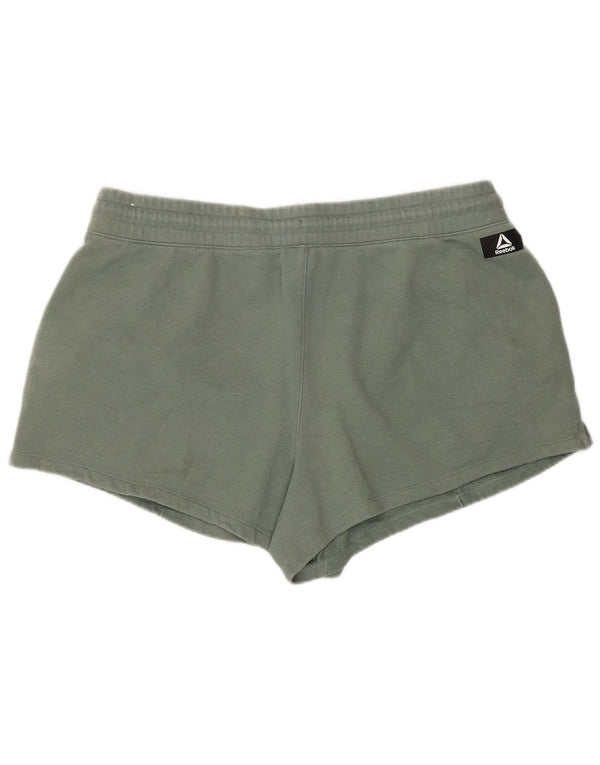 Pantaloncini sportivi Reebok da donna UK 18 XL verde cotone