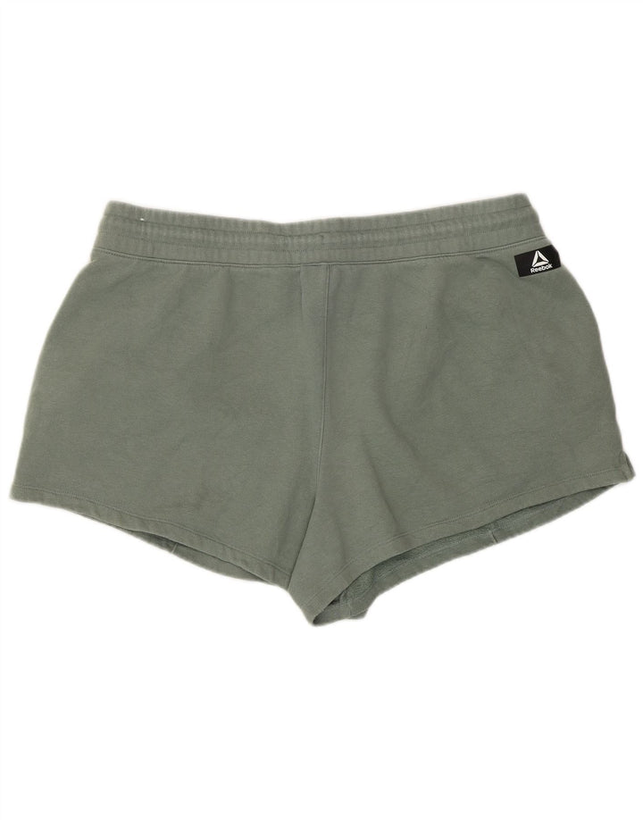 Pantaloncini sportivi Reebok da donna UK 18 XL verde cotone