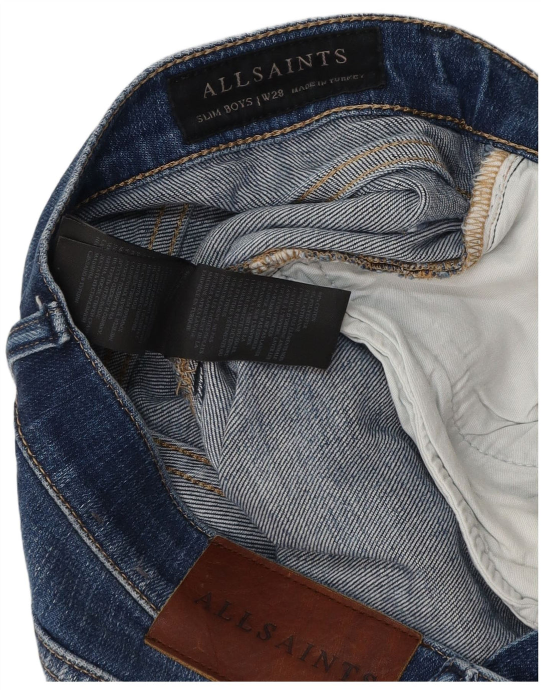 Jeans slim da donna All Saints W28 L28 cotone blu
