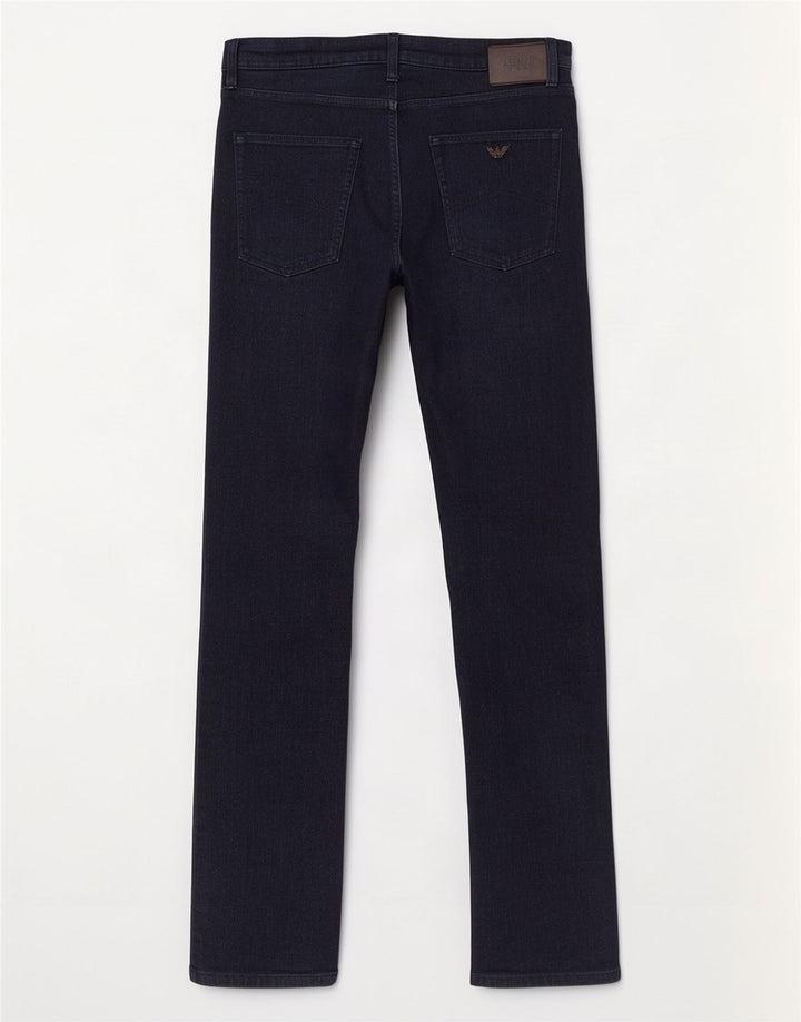 Jeans dritti da uomo Armani W34 L32 in cotone blu navy