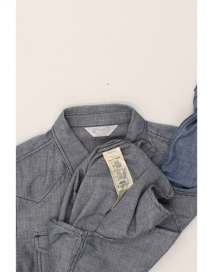DIESEL Mens Shirt Small Blue Colourblock Cotton Vintage Diesel and Second-Hand Diesel from Messina Hembry 