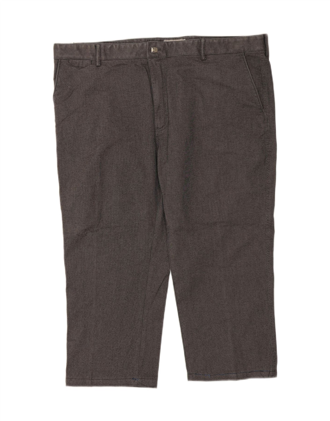 Pantaloni corti dritti da uomo Marks & Spencer W44 L23 cotone grigio