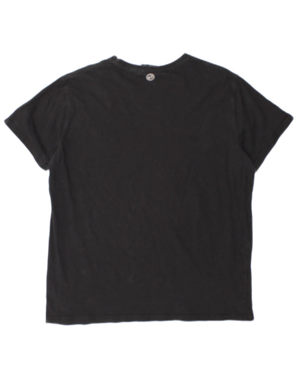 T-shirt grafica da uomo con vestibilità media Animal XL in cotone grigio
