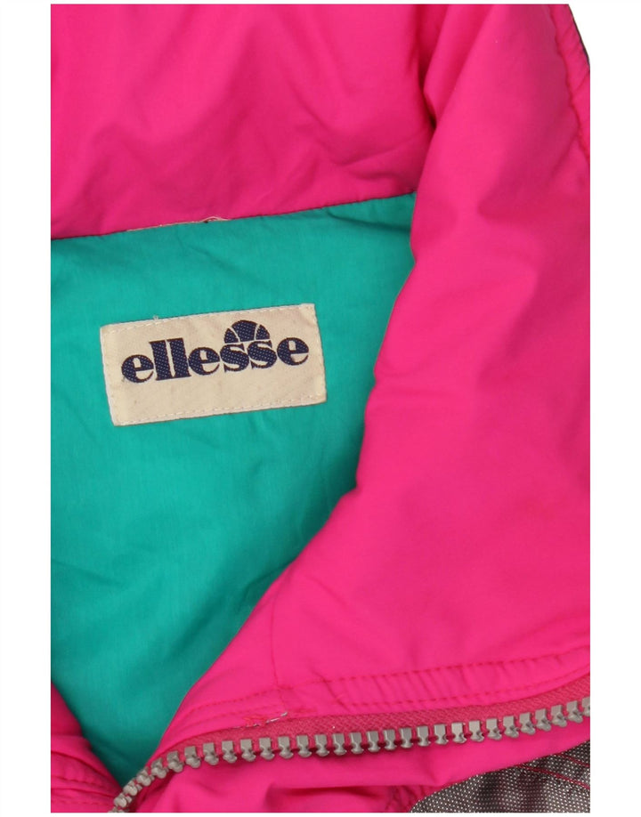 Giacca da sci con cappuccio da uomo ELLESSE UK 44 2XL Colorblock rosa