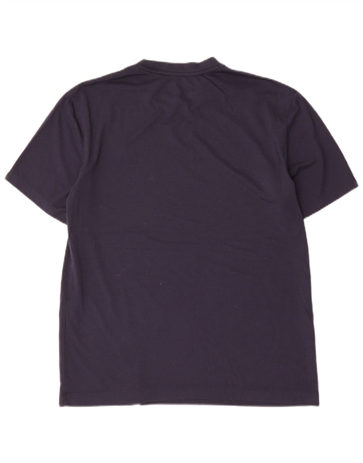 T-shirt da uomo CHAMPION Top piccola in cotone blu navy