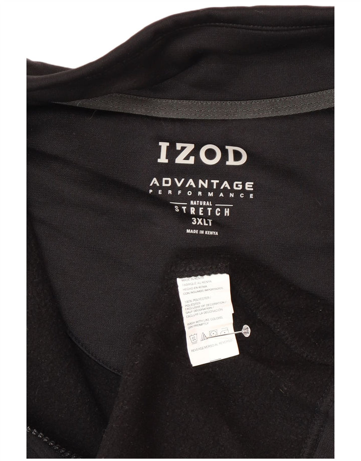Giacca sportiva senza maniche da uomo Izod 3XL poliestere nero