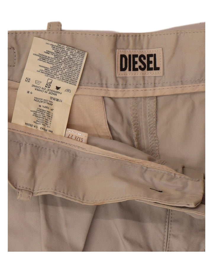 Pantaloncini chino da donna DIESEL W27 piccoli in cotone grigio