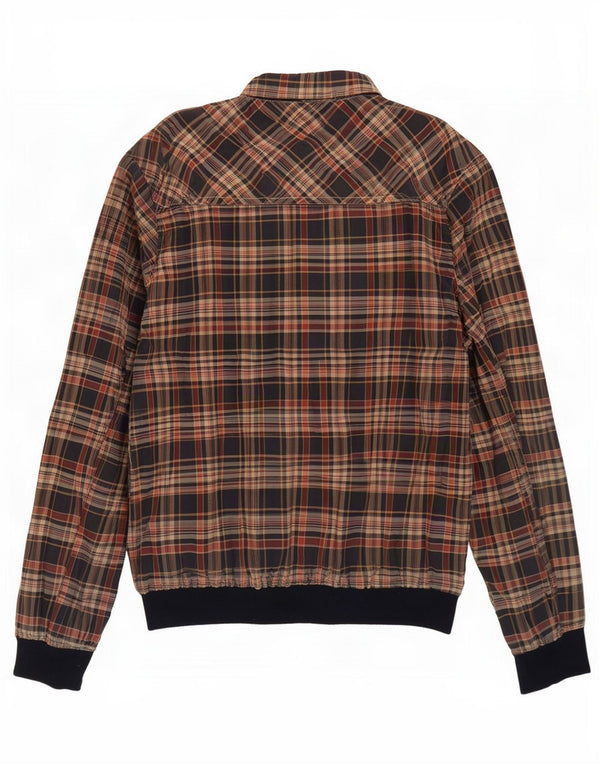Giubbotto bomber da uomo Scotch & Soda UK 42 XL Poliestere a quadri blu