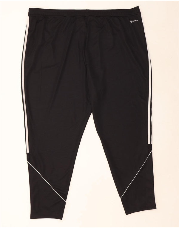Adidas Mens Aeroready Regular Fit Tracksuit Trousers 4XL Black Polyester