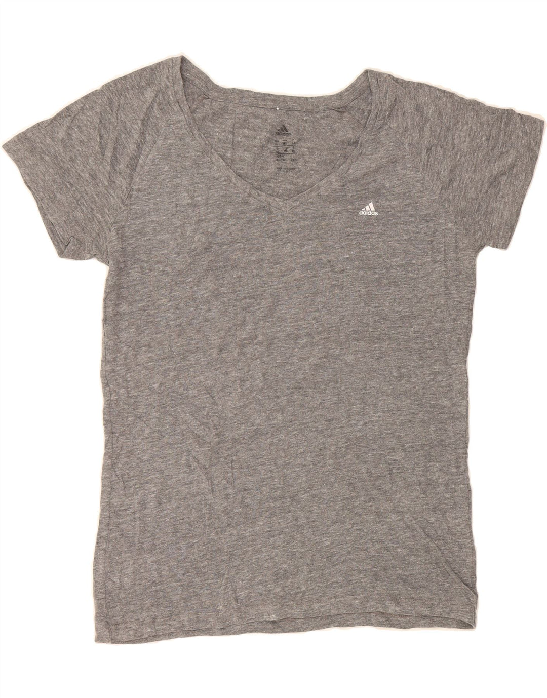 ADIDAS Womens T-Shirt Top UK 18 XL Grey Vintage Adidas and Second-Hand Adidas from Messina Hembry 
