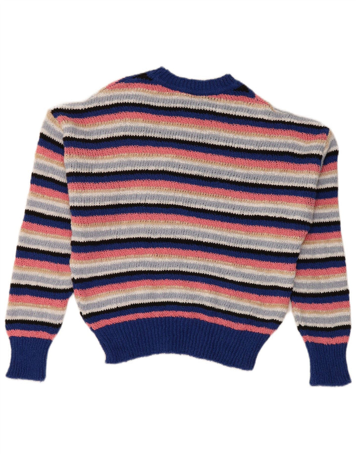 Maglione maglione girocollo da donna Marks & Spencer UK 10 piccolo multicolore