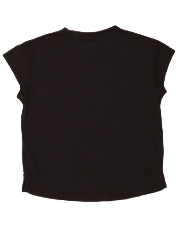 T-shirt grafica da donna Puma UK 14 Medium Nero Poliestere