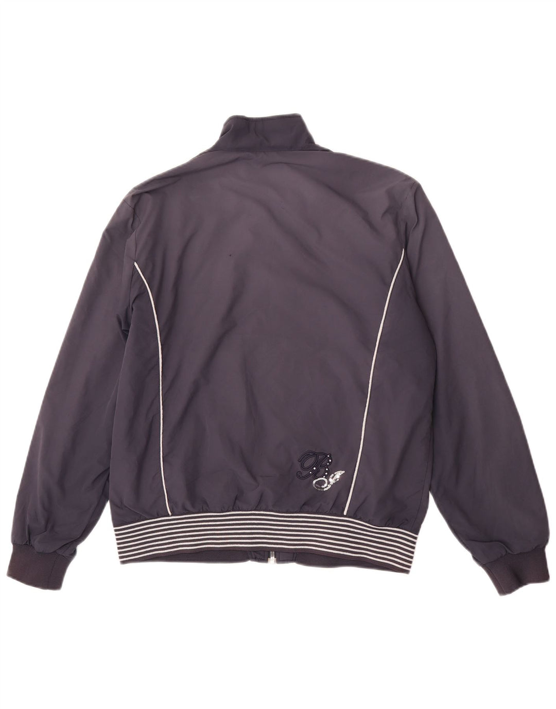 Giacca bomber da donna Fila UK 18 XL Poliestere a righe blu navy