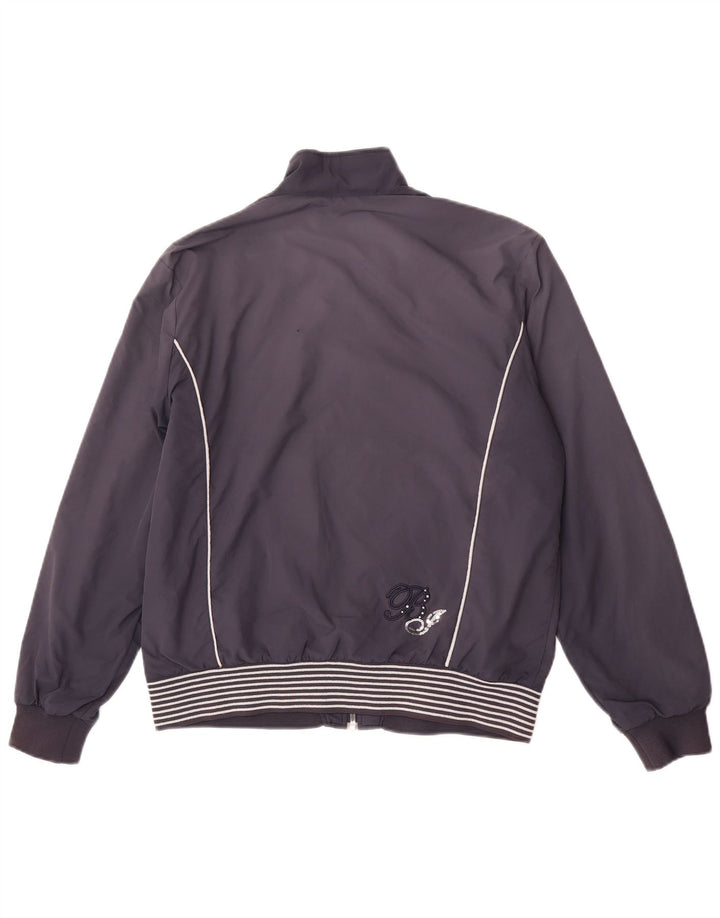 Giacca bomber da donna Fila UK 18 XL Poliestere a righe blu navy