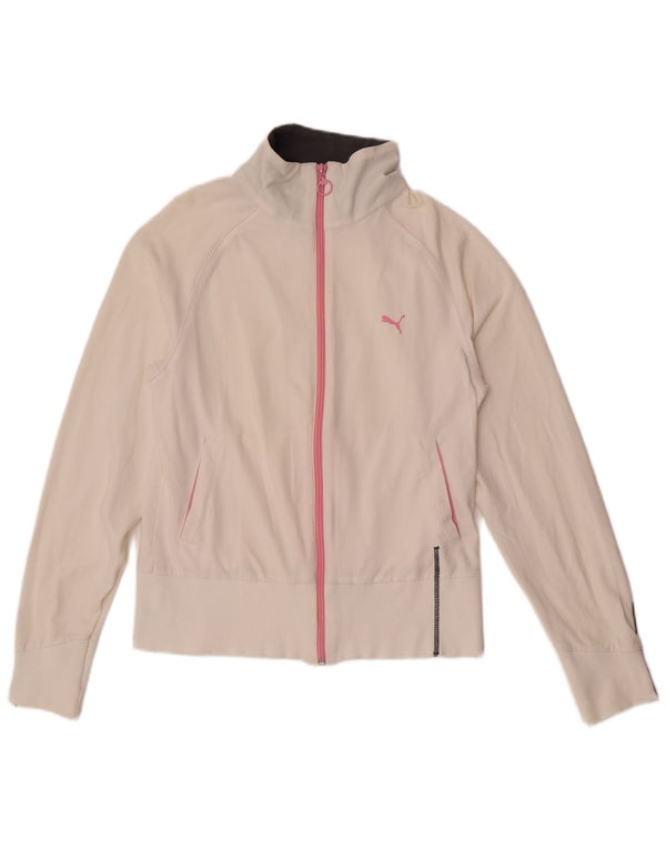 Giacca da tuta da donna Puma UK 12 media bianco sporco