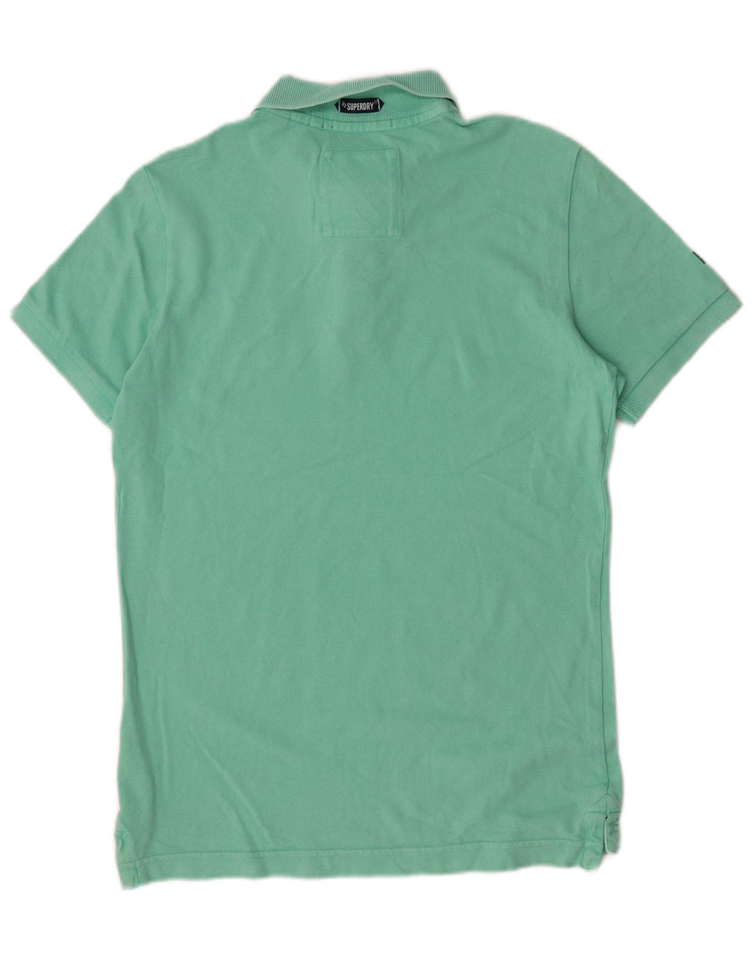 Polo da uomo Superdry in cotone verde medio classico