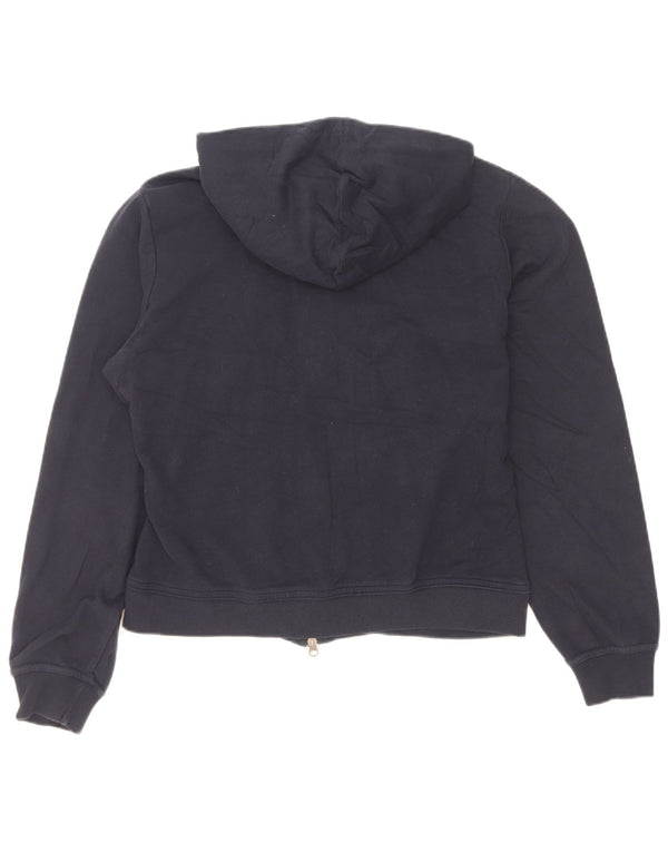 Felpa con cappuccio e zip grafica Nike da donna UK 16/18 XL Blu navy