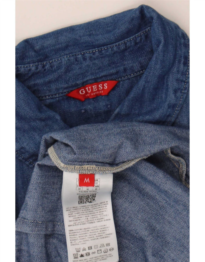 Camicia in denim da donna Guess UK 10 piccola in cotone blu