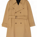 Trench da uomo vintage IT 50 grande in viscosa beige