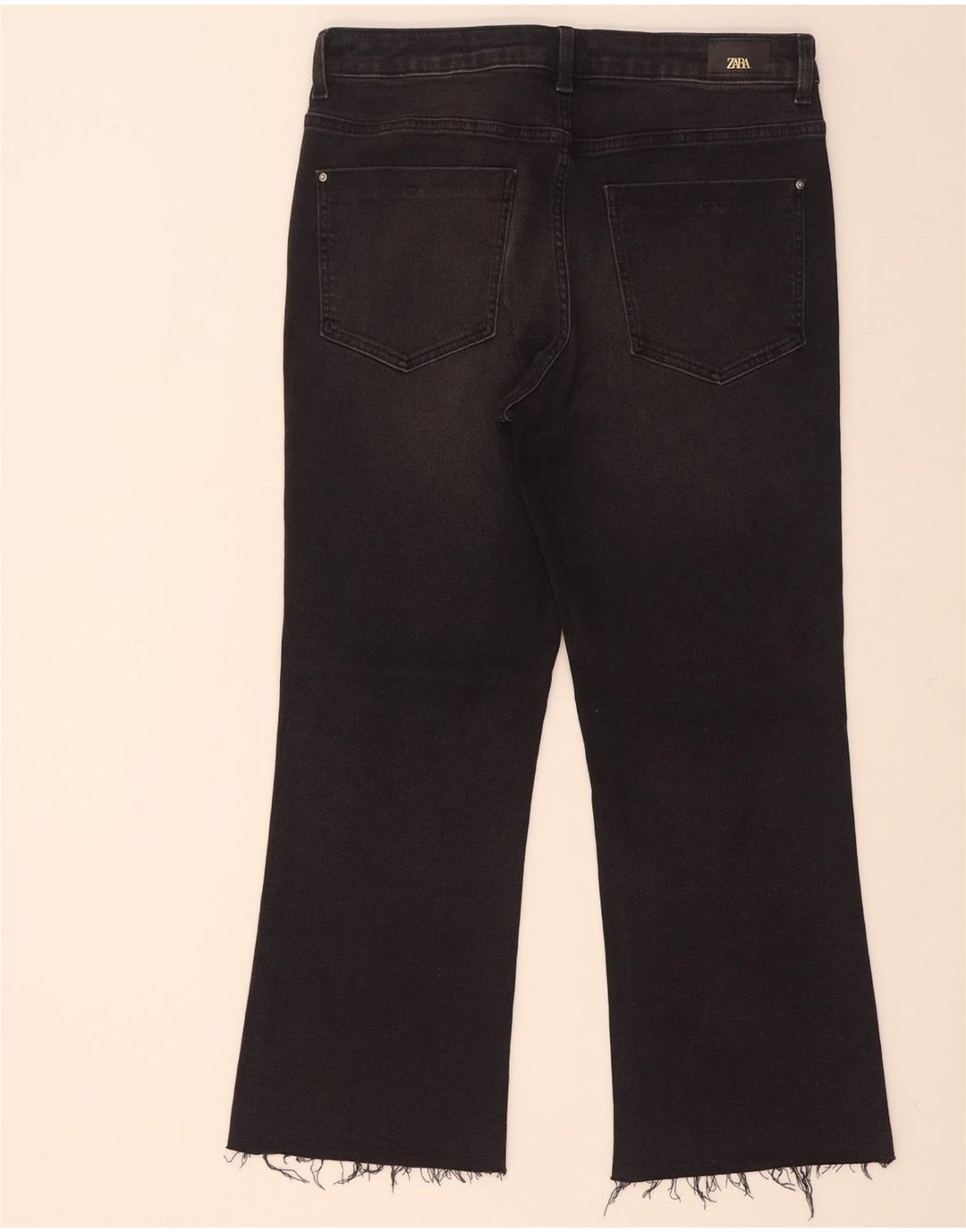 Jeans corti da donna Zara EU 42 Large W32 L26 cotone nero