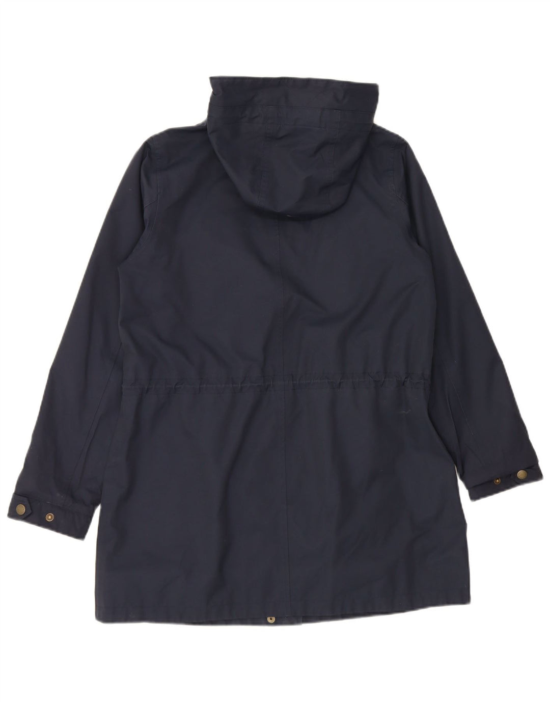 Giacca antipioggia con cappuccio da donna Fat Face UK 12 Cotone medio blu navy