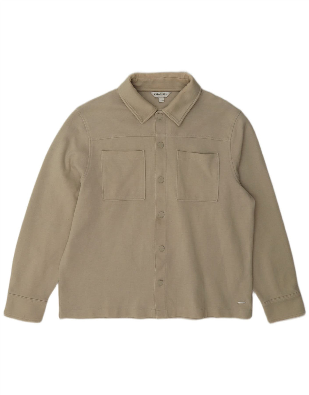 Giubbotto bomber autografo da uomo Marks & Spencer UK 40 grande poliestere beige