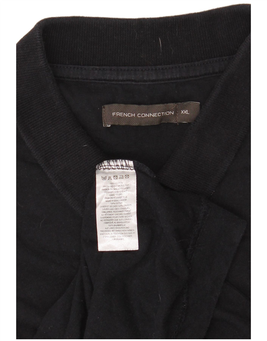 Polo da uomo French Connection 2XL in cotone blu navy
