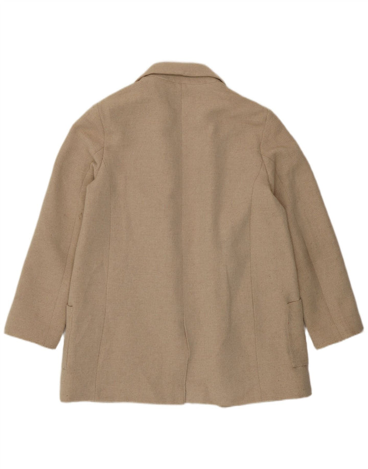 Giacca blazer aperta da donna Zara UK 16 grande bianco sporco