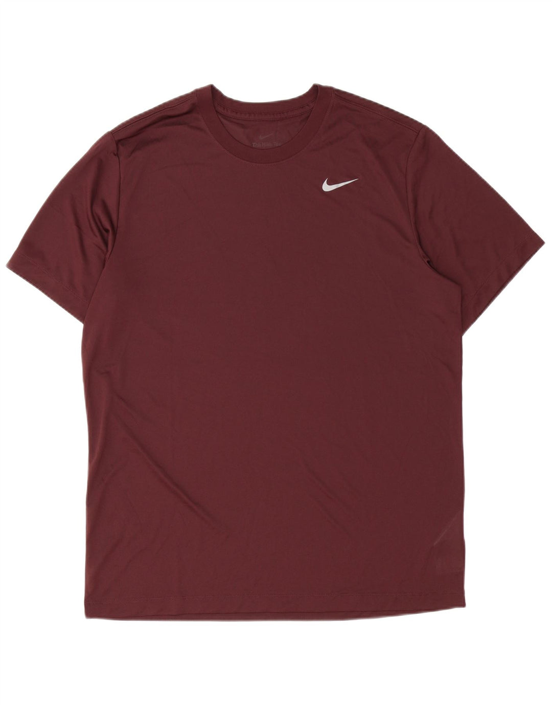 T-shirt Nike Dri Fit da uomo, taglia grande, in poliestere bordeaux