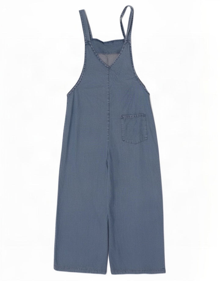 Tuta in denim da donna Zara UK 10 piccola blu