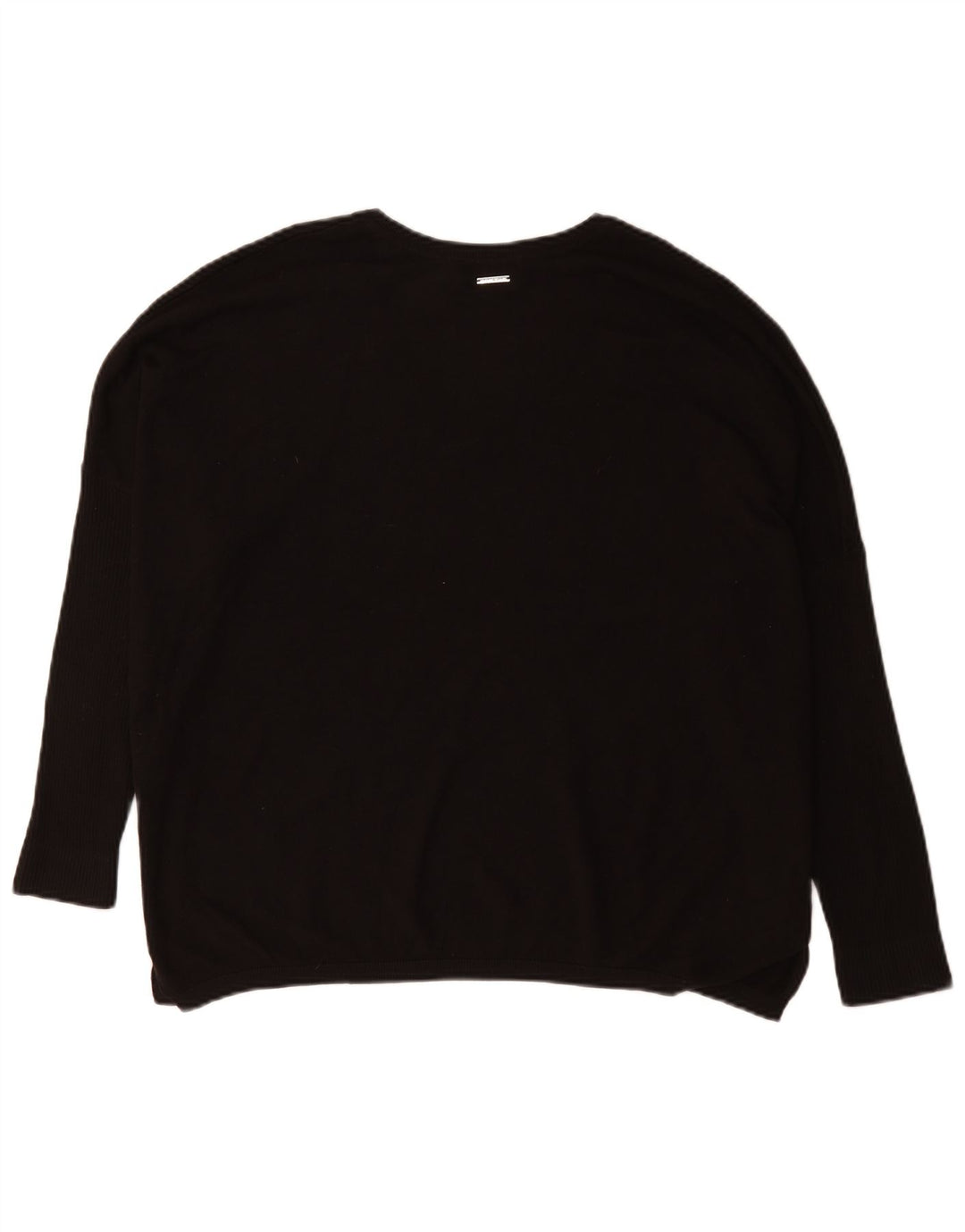 Maglione da donna Dkny oversize con scollo a V grafico UK 16 grande nero