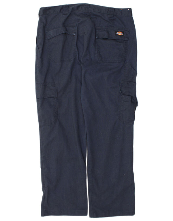 Dickies Mens Straight Cargo Trousers UK 14 Medium W32 L26 Navy Blue