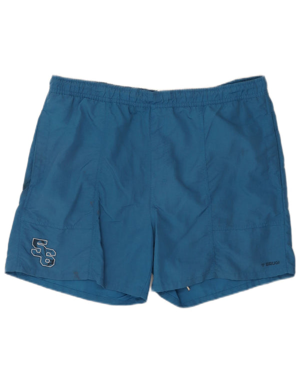 Pantaloncini da bagno grafici da uomo Brugi 2XL blu in poliammide
