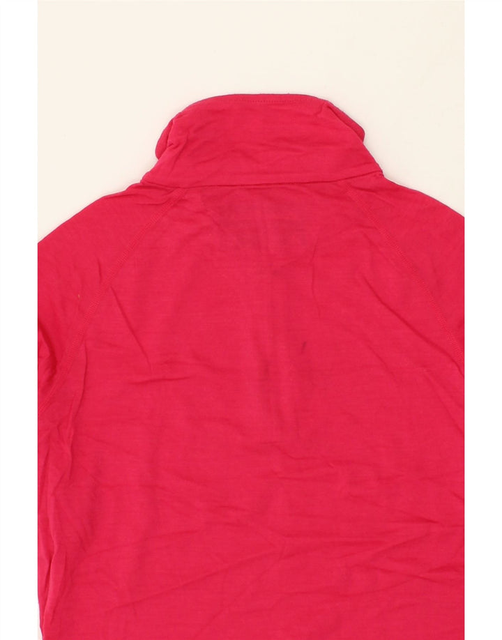 EDDIE BAUER Womens Zip Neck Pullover Tracksuit Top UK 10 Small Pink Wool Vintage Eddie Bauer and Second-Hand Eddie Bauer from Messina Hembry 