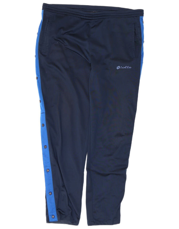 Pantaloni da tuta da uomo Lotto UK 40/42 Large Blu Navy Colorblock