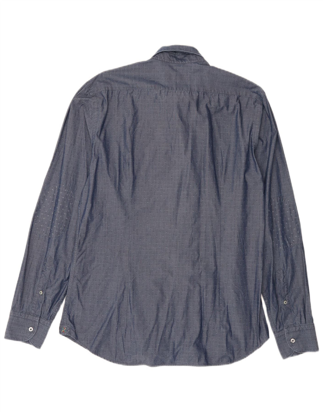 Camicia da uomo Manuel Ritz taglia 42 16 1/2 grande cotone blu