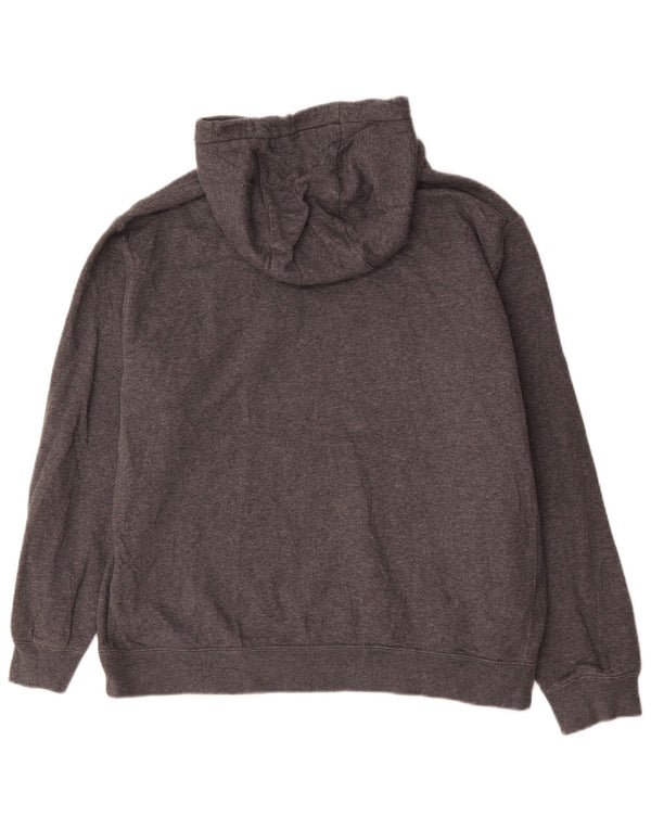 Felpa con cappuccio da uomo Nike Large in cotone grigio