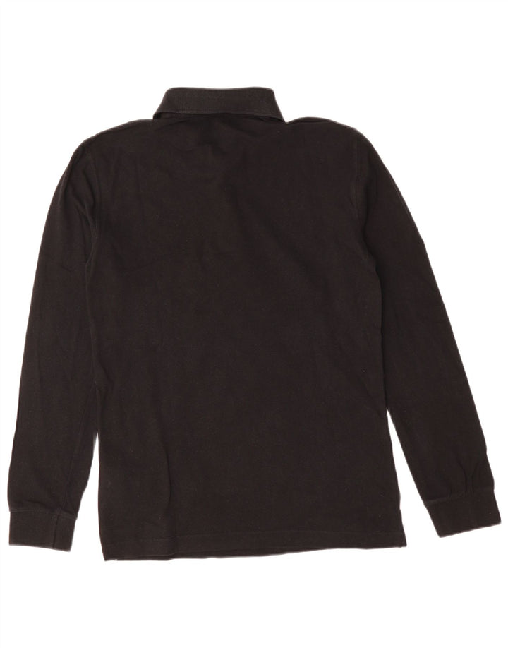 Polo Uomo Manica Lunga TRUSSARDI JEANS Cotone Medio Nero