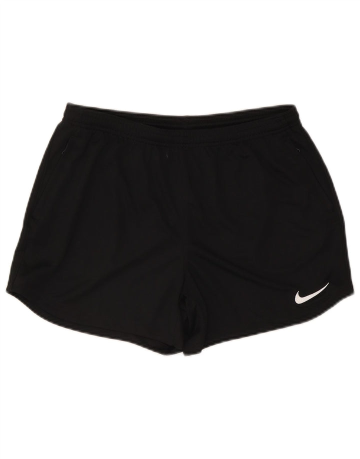 Pantaloncini sportivi Nike da donna Dri Fit UK 12 medio nero poliestere