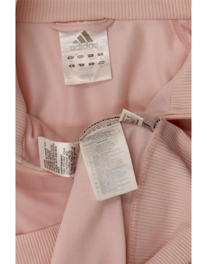 Giacca da tuta da donna Adidas UK 18 XL poliestere rosa